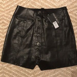 Rachel Zoe mini leather skirt